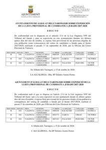 EDICTO CANDIDATOS A TRIBUNAL DEL JURADO